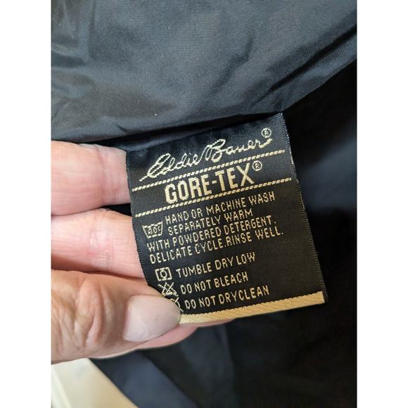 VINTAGE 90's Y2K EDDIE BAUER Gore-tex Men's Size XS Raincoat Gray - Picture 10 of 13